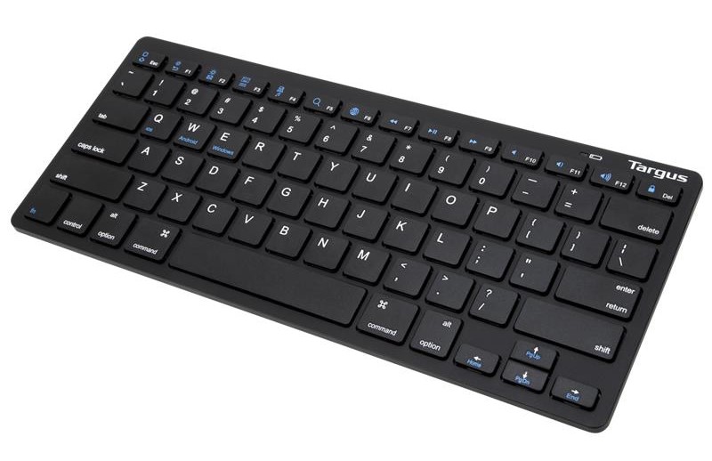 Bàn Phím Không Dây Targus AKB55 Multi-Platform Bluetooth Keyboard Black - Hàng Chính Hãng