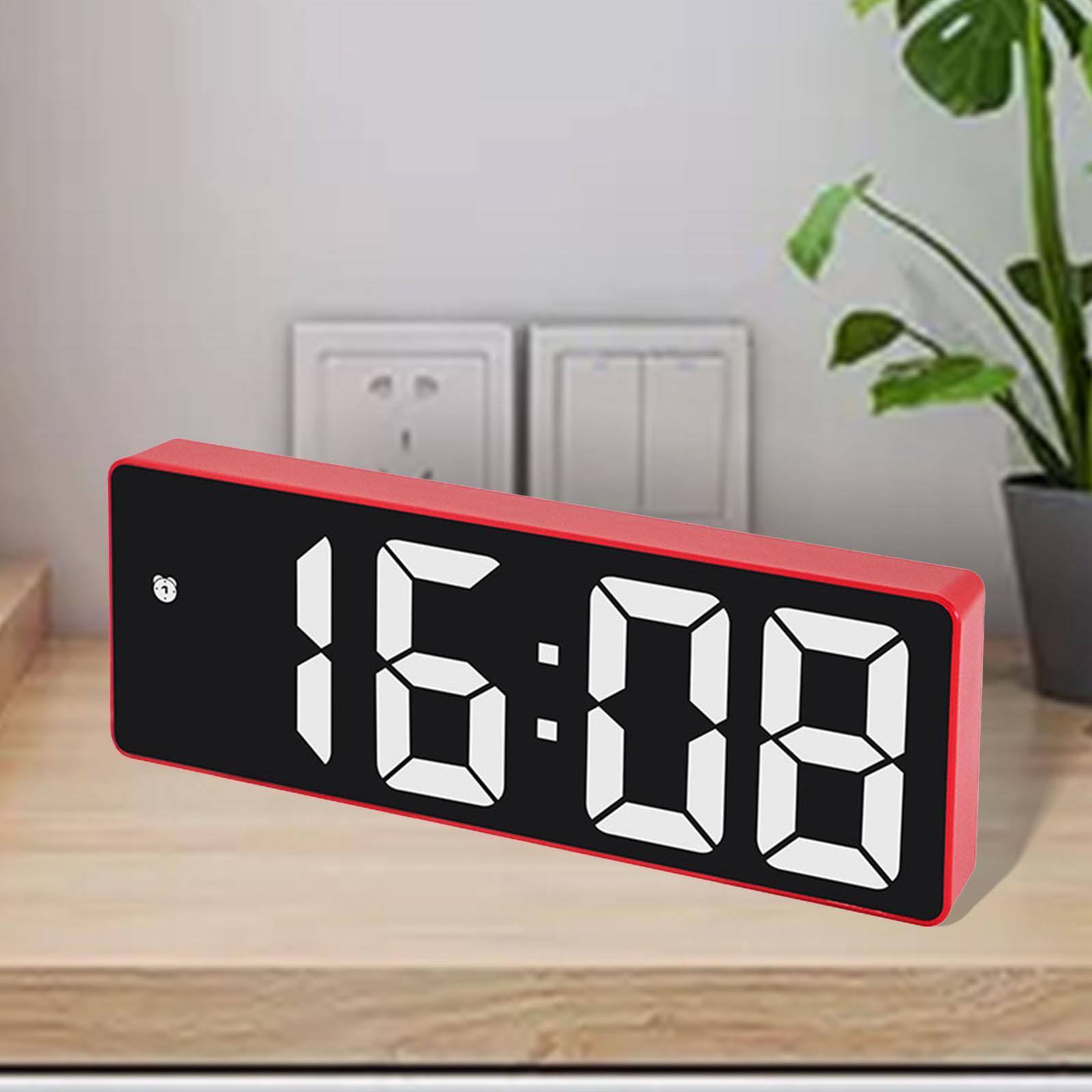 Digital   3inch Large Display 12/24H  Bedside Red