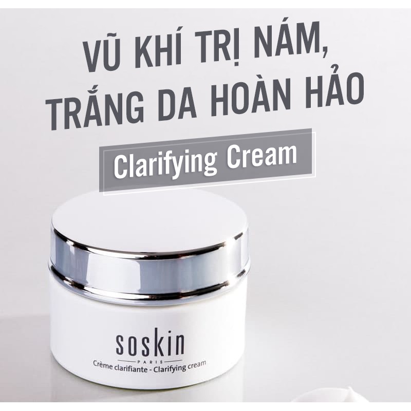 Kem dưỡng trắng Soskin Clarifying Cream cho da không đều màu 50ml