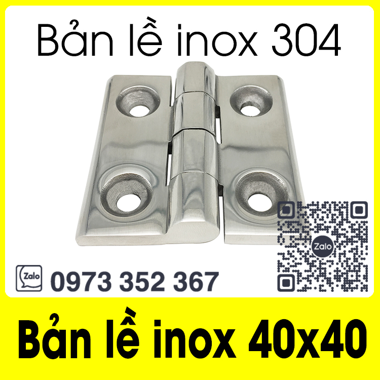 Bản lề cửa tủ inox / Bản lề inox 304 40x40 50x50 60x60 / Bản lề thép không gỉ 40 50 60