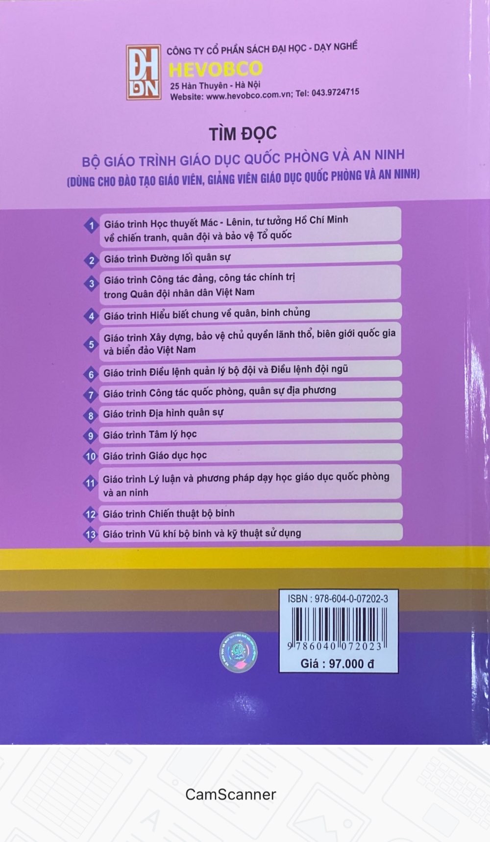 Giáo Trình Lý  Luận và Phương Pháp Dạy Học Giáo Dục Quốc Phòng và An Ninh- Dùng cho Giáo Viên, Giảng Viên Giáo Dục Quốc Phòng và An Ninh