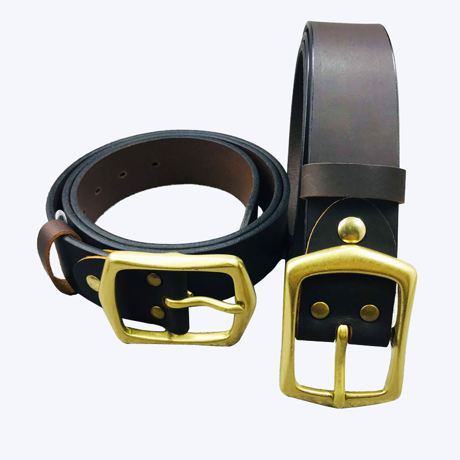 Thắt lưng nam da bò sáp khóa đồng cao cấp PH01, Dây nịt nam da bò sáp cao cấp khóa đồng cao cấp PH01