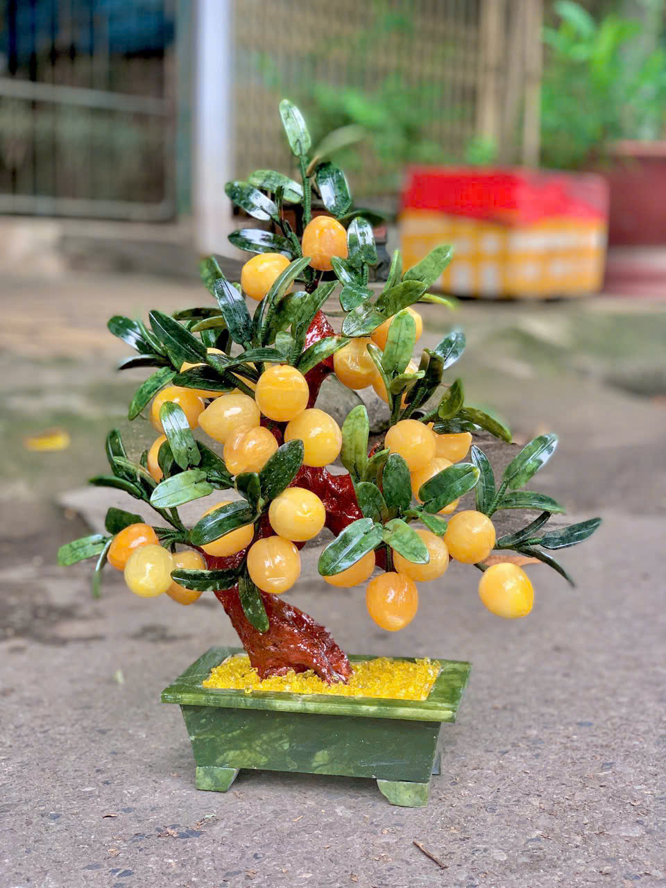 Cây đào phong thuỷ ngọc hoàng long 28 quả|phongthuygiaphat