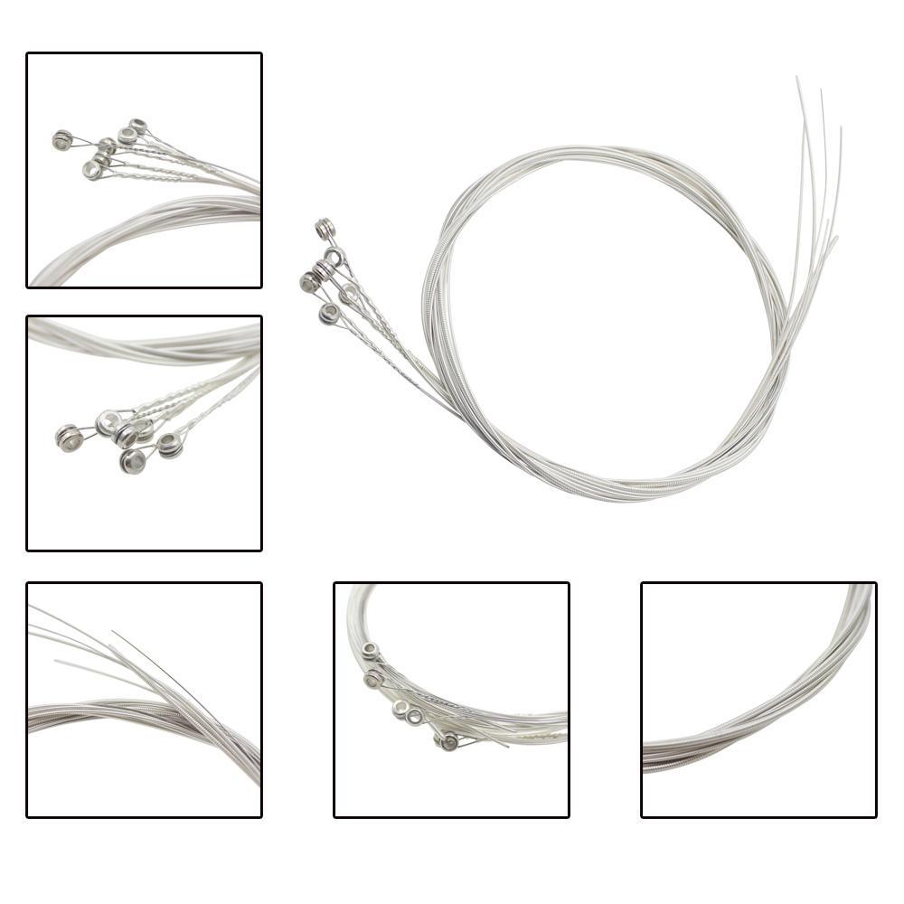 2X Set of 6pcs Strings E-B- for Acoustic Guitar Accessory Argentate