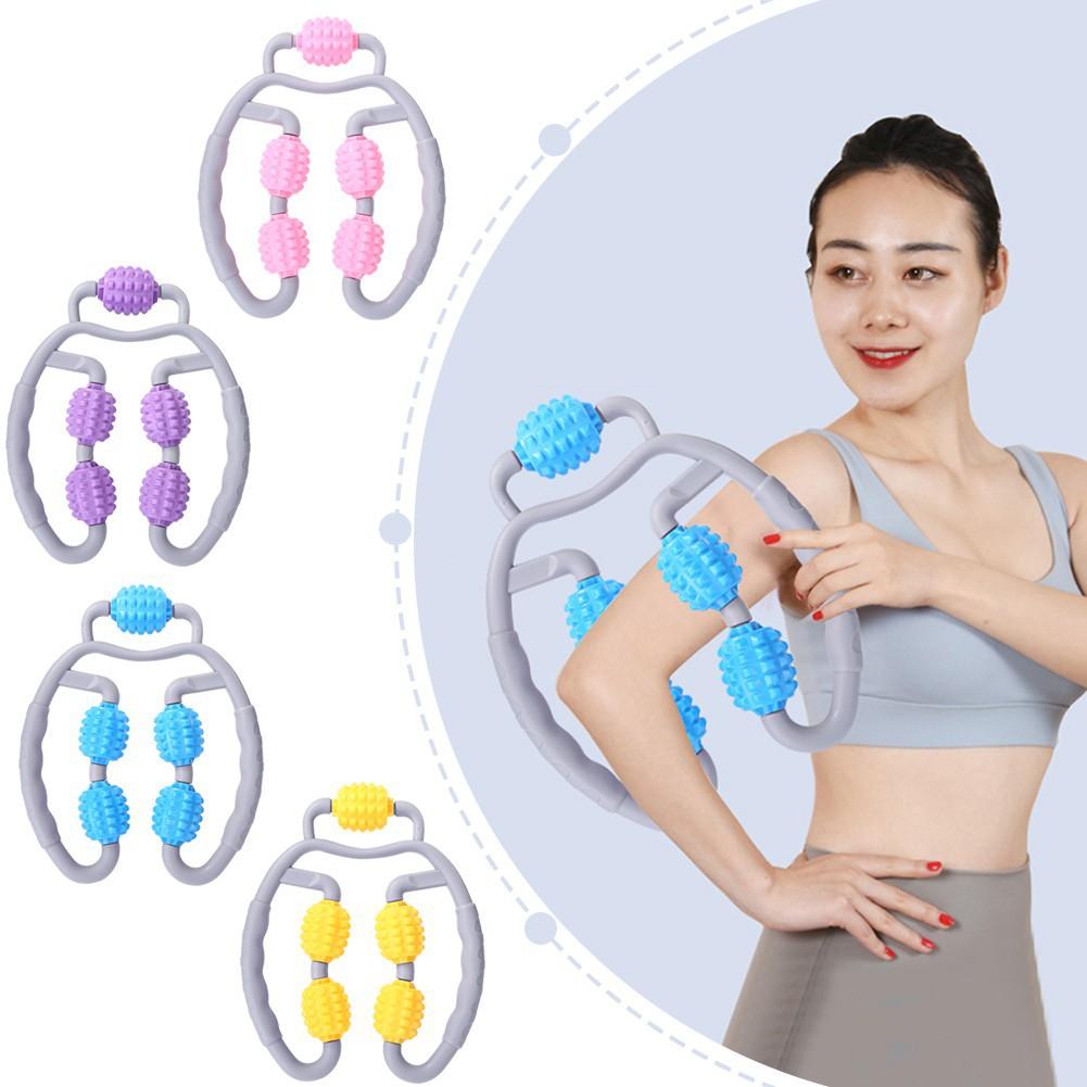 Con Lăn Massage Bắp Tay, Bắp Chân 360 độ Loại 5 Bánh giúp Thư Giãn Cơ Bắp Tập Yoga, Thể Dục YO17