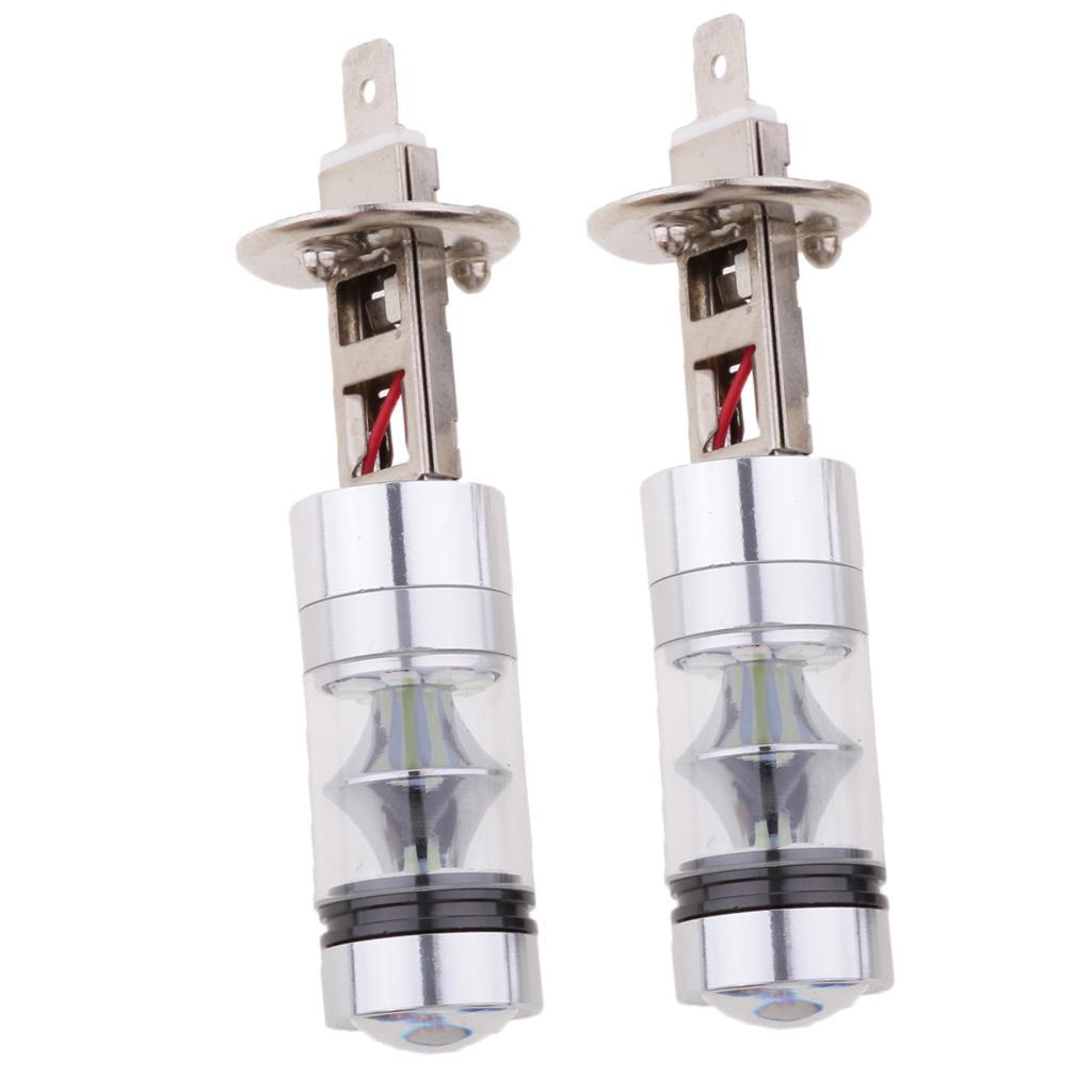 3-4pack 2 Pieces H1 20-SMD LED 100W Car Fog Driving DRL Light Bulbs 8000K Ice