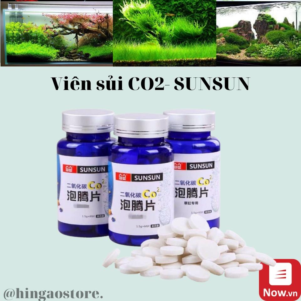 Viên Sủi CO2 Sunsun Giúp Cây Phát Triển Tốt, Lên Màu Đẹp (60 viên nén)  Hingaostore.