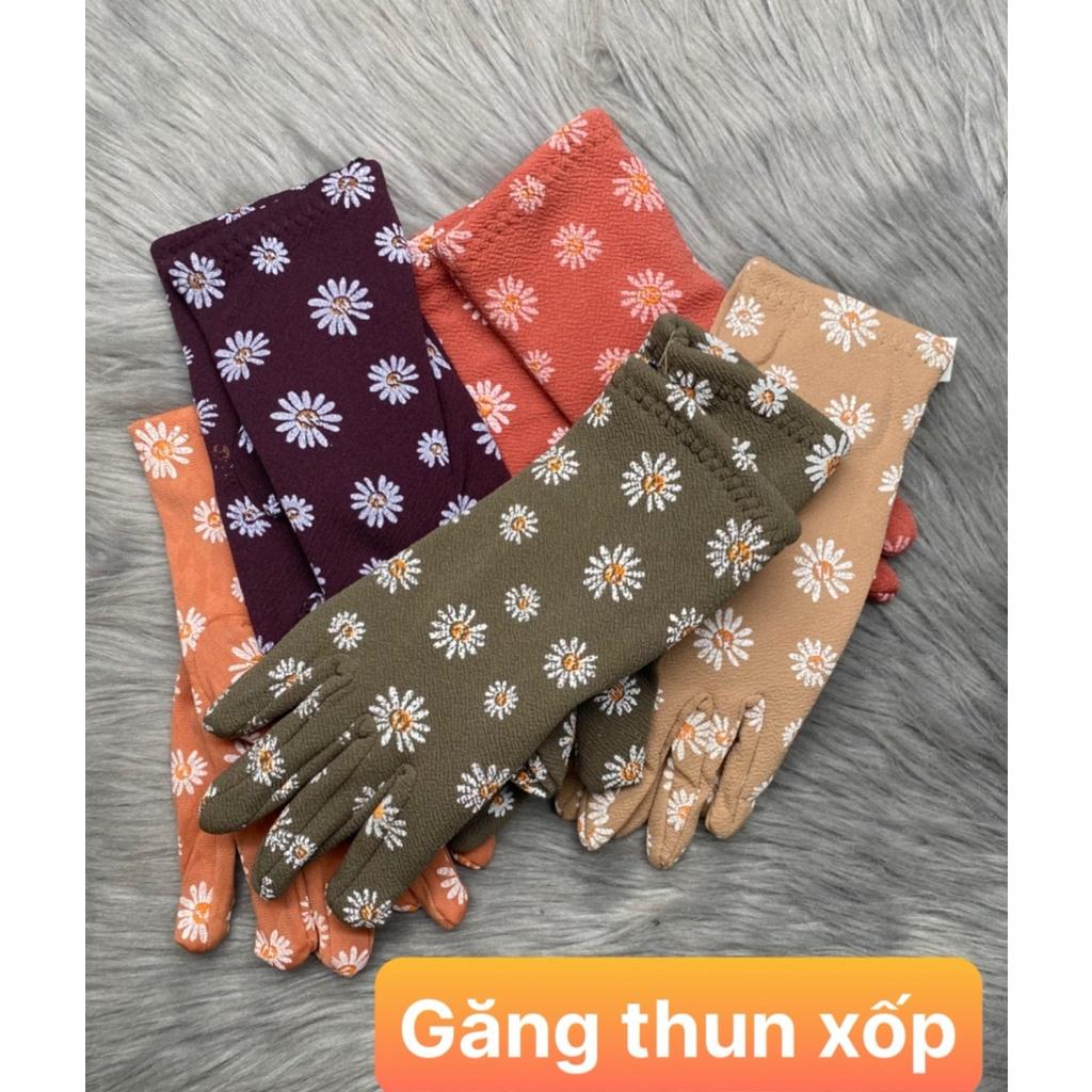 Combo 5 đôi găng tay thun xốp , màu trơn giao nhiều 5 màu ngẫu nhiên , ảnh thật , bảo đảm giao đúng hàng