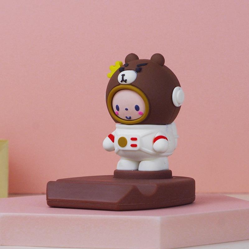 Giá Đỡ Điện Thoại/Máy Tính Bảng Để Bàn Họa Tiết Hoạt Hình Phi Hành Gia Dễ Thương