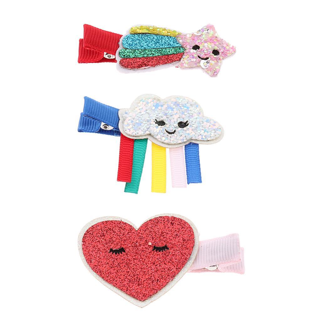 Pack Of 3 Cute Kid's Small Hairpins Hair Clips Accessories For Girls