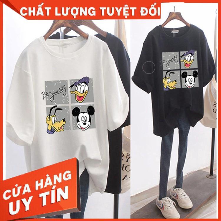 HÀNG CAO CẤP -  Áo thun ngắn tay cổ tròn form rộng in họa tiết vui nhộn thời trang mùa