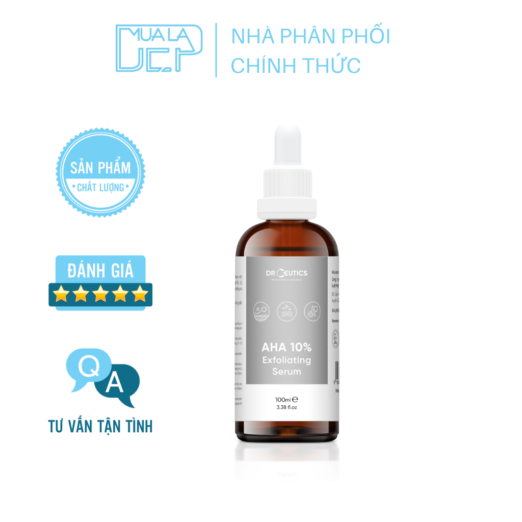 Tẩy Da Chết AHA 10% Exfoliating Serum DrCeutics