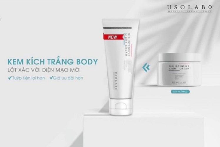 Kem truyền trắng da body Usolab Bio Intensive Light Cream 250ml