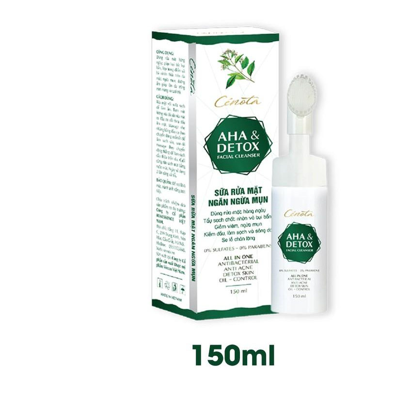 Sữa rửa mặt Cenota AHA Detox 150ml