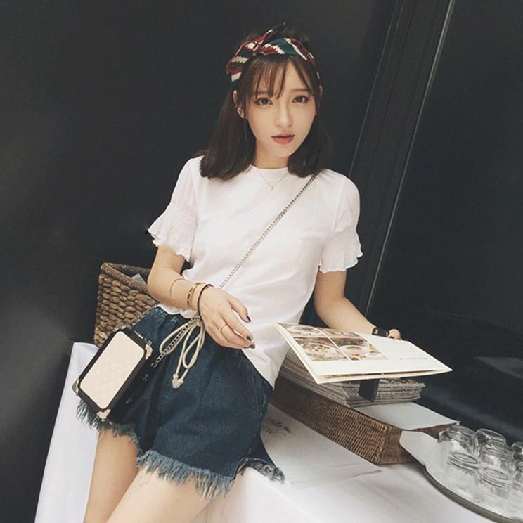 Băng đô bản to sọc phối mầu cao cấp không nhăn 2 kiểu