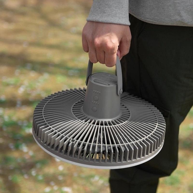 Quạt tích điện không dây kiêm đèn Mooas Made in Korea
