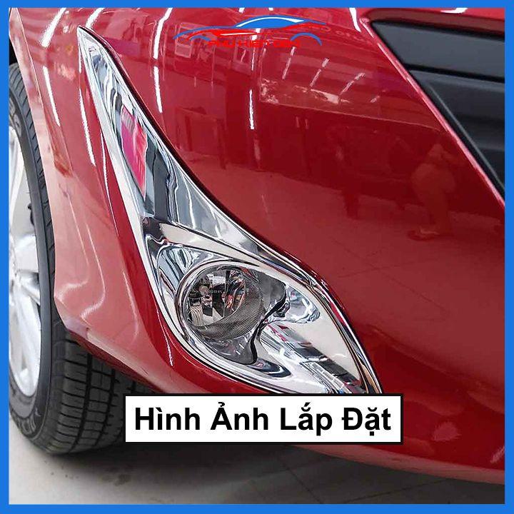 Ốp viền đèn gầm trước sau xe Vios 2019-2020 mạ Crom chống trầy trang trí làm đẹp xe