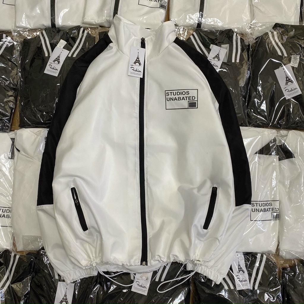Áo Khoác Dù LOGO   Nam Nữ Unisex Form Rộng Bomber,65kg đổ lại
