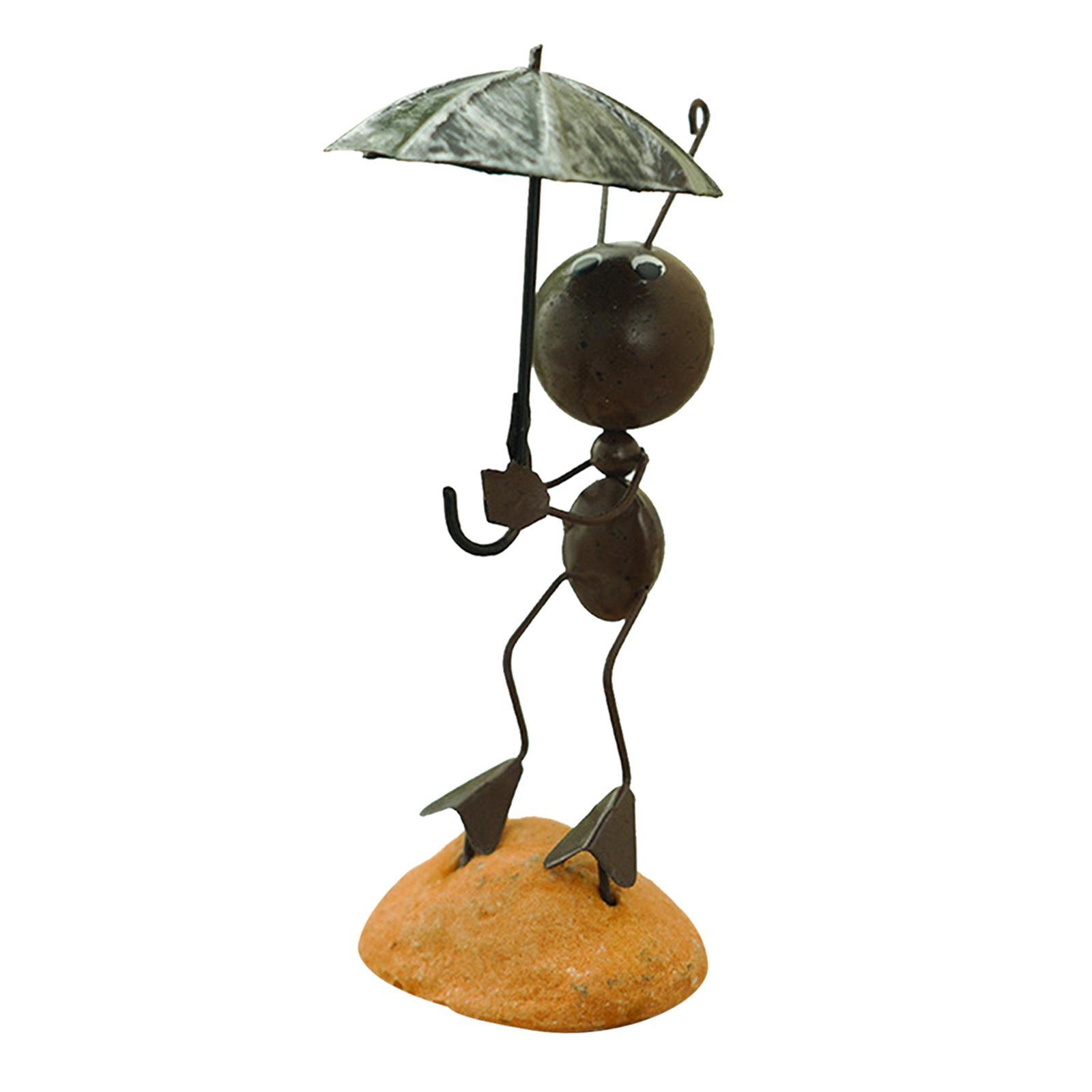 Hình ảnh 2x Ant Figurine Statue Home Office Desktop Ornament