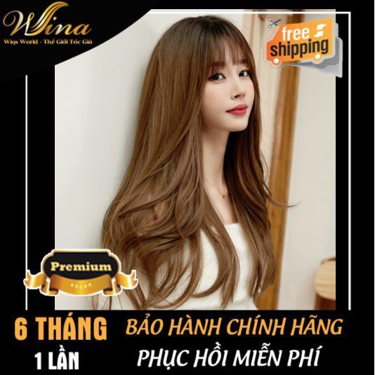 Tóc giả gợn nhẹ mái thưa Wina-9144