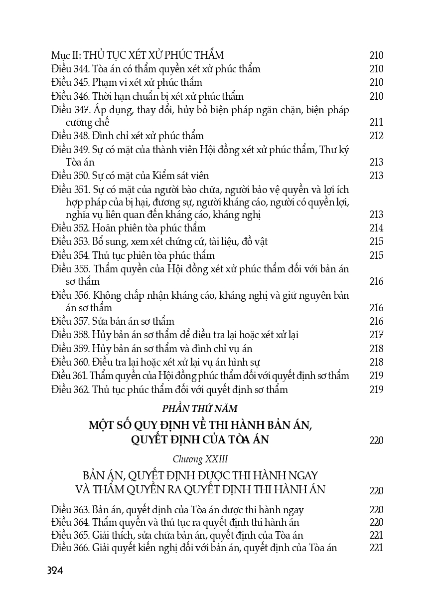 Bộ Luật Tố Tụng Hình Sự (Hiện Hành) (Sửa Đổi, Bổ Sung Năm 2021) (In trên giấy paper book; Mục lục trình bày chi tiết dễ dàng tra cứu)