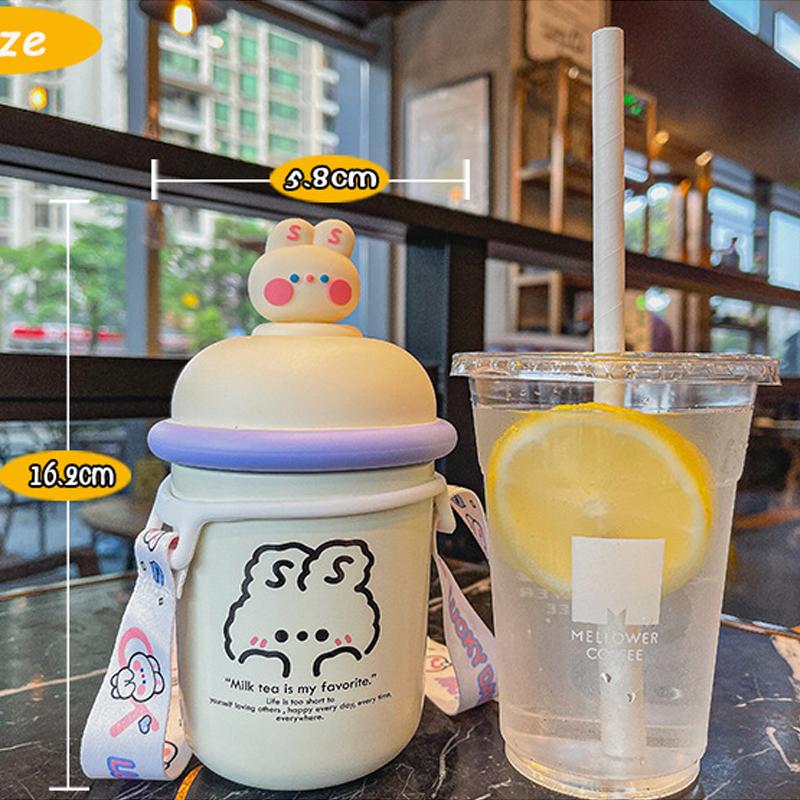 Cốc Trẻ Em Sáng Tạo Dễ Thương Bình Bình Nước Giữ Nhiệt Chất Lỏng Cúp Điện Chống Thấm Nước Cho Bé Bú Bình Giữ Nhiệt Màu Trẻ Em Nước