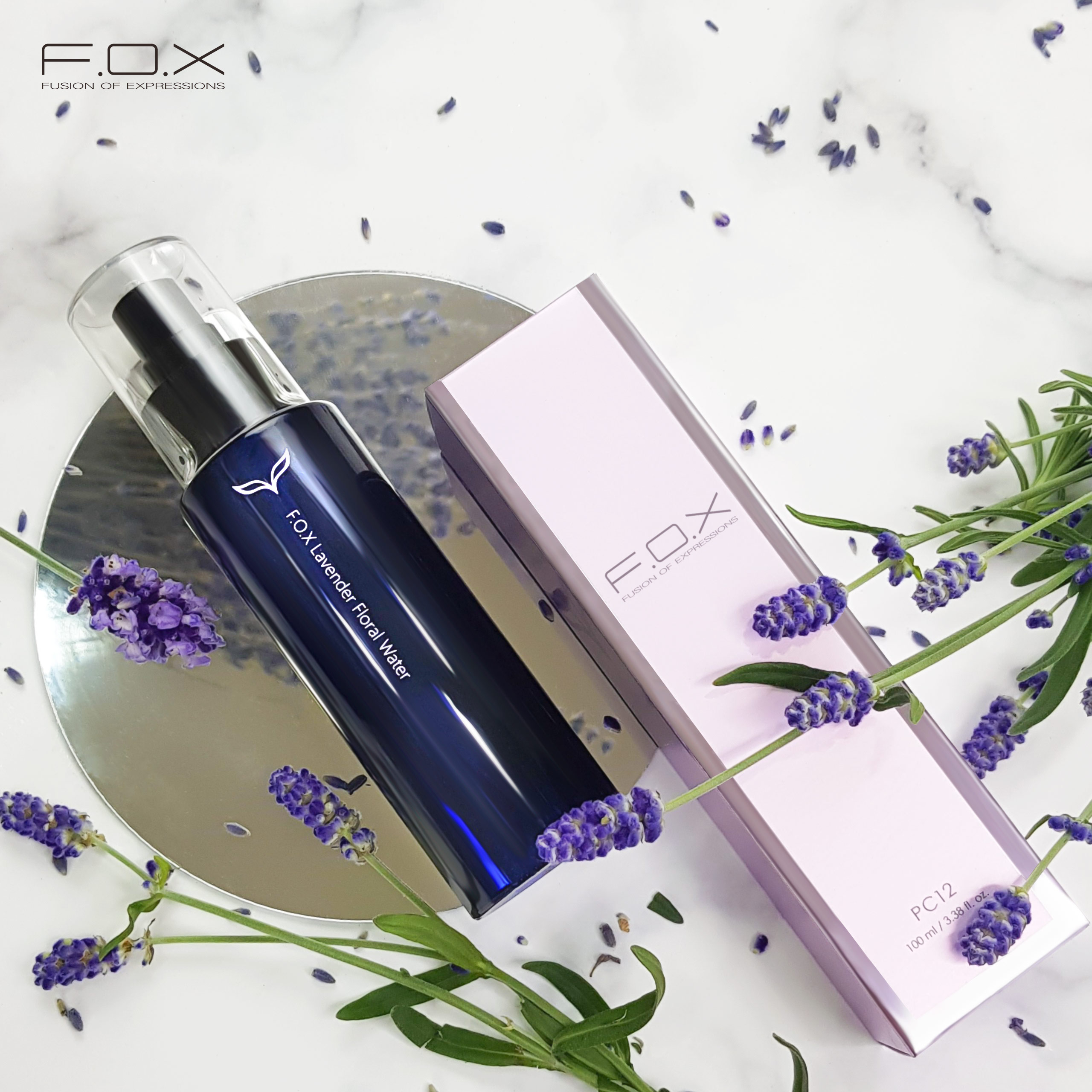 Xịt khoáng dưỡng ẩm da và làm sáng da hương hoa Lavender Floral Water FOX Cosmetics 100ml