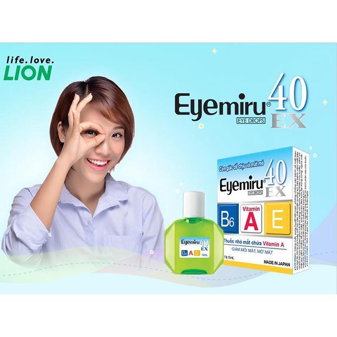 EYEMIRU 40EX - NƯỚC NHỎ MẮT MANG LẠI CẢM GIÁC DỄ DỊU, MÁT MẺ