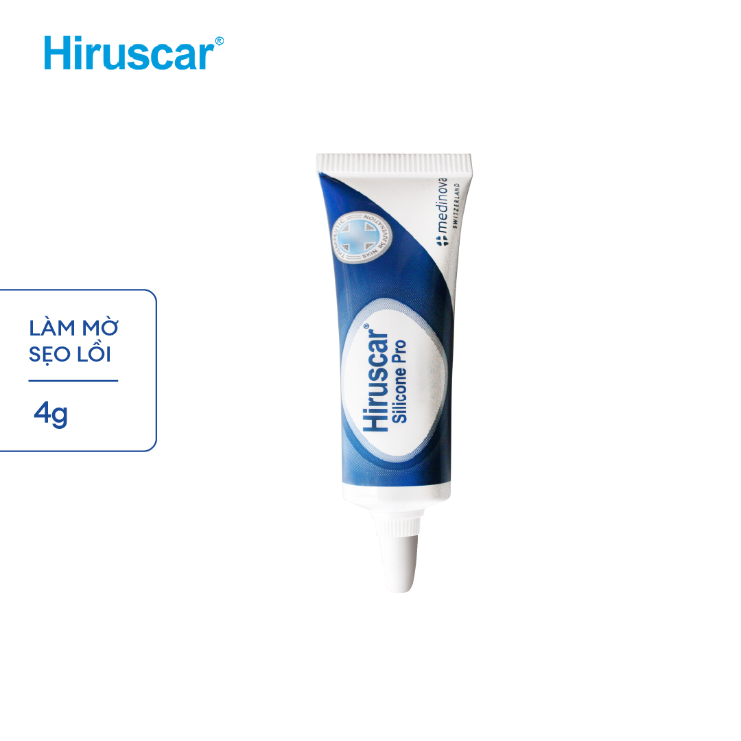 Gel Hỗ Trợ Trị Sẹo Mổ, To, Lồi Và Phì Đại Hiruscar Silicone Pro 4G