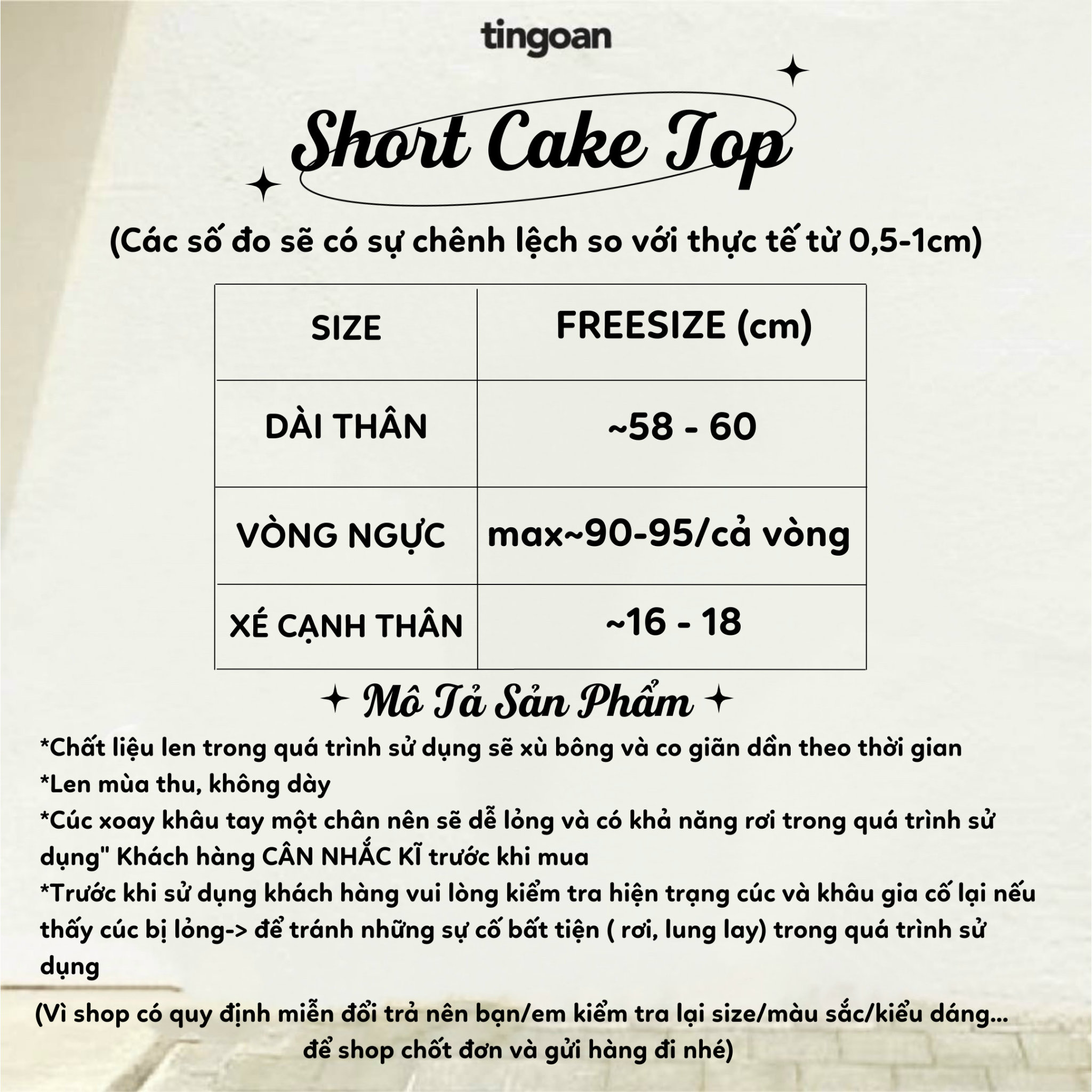 Áo len lượn viền sẻ vạt thân xám SHORT CAKE TOP/GR