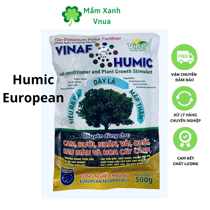 Phân Bón HUMIC Châu Âu Kích Ra Rễ Cực Mạnh, Chống Ngẹn Rễ, Phục Hồi Rễ Hư Hại - Gói 500Gr