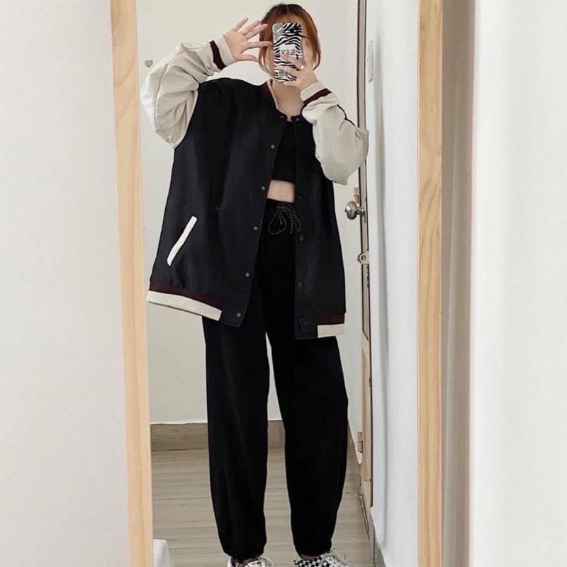 Áo Khoác Dù BOMBER WAS Form Rộng Tay Dài Ulzzang ️/Nam Nữ Unisex ️ Jaystoree