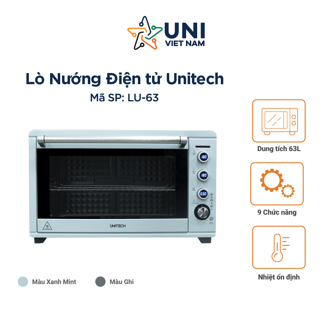 Lò nướng Unitech LU63 - Hàng chính hãng