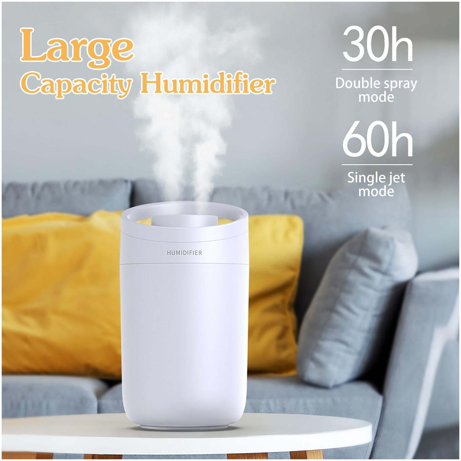 3l Công Suất Lớn Đôi Xịt Phun Sương Tạo Độ Ẩm Văn Phòng Nhà Máy Tính Để Bàn Máy Phun Sương Tạo Độ Ẩm Usb Im Lặng Không Khí Thơm Khuếch Tán Tinh Dầu Khuếch Tán #4