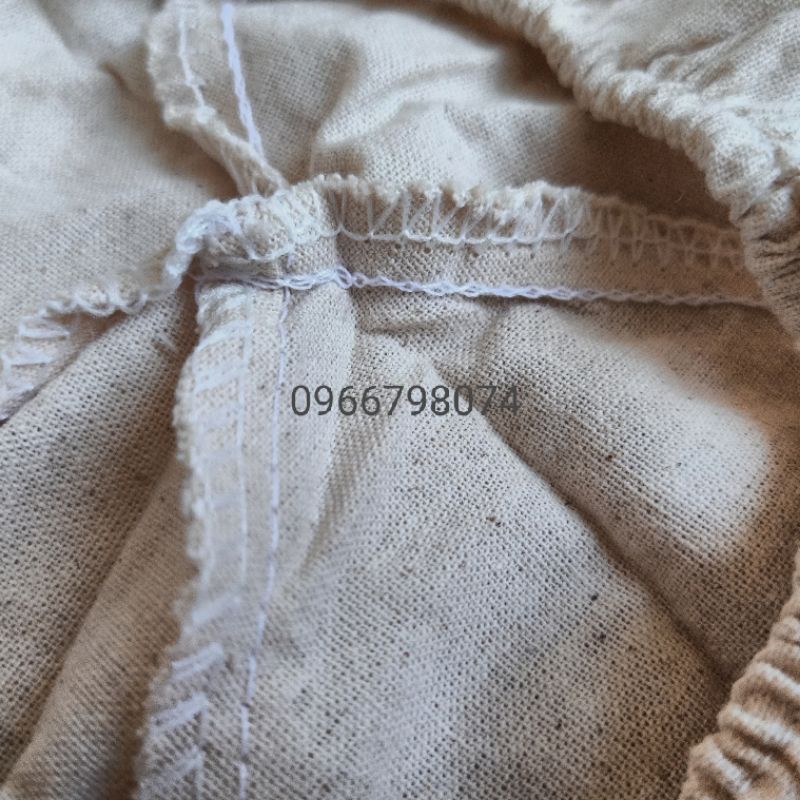 Vải lót rổ ủ bánh mì (hàng đẹp, may và vắt sổ chắc chắn như ảnh, vải cotton 100%)