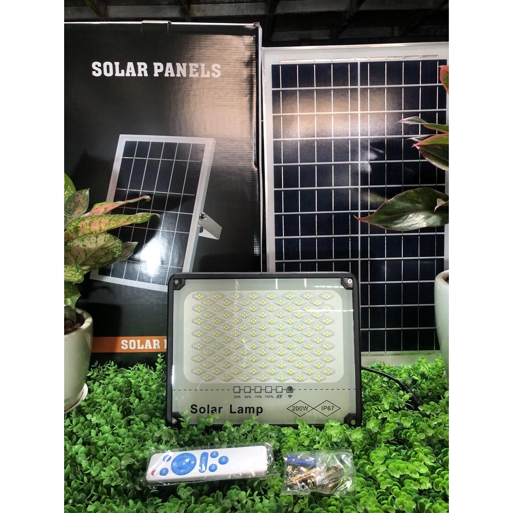 Đèn Năng Lượng Mặt Trời Đèn Chống Lóa Solar Light Khung Nhôm 50W,100W,200W,300W