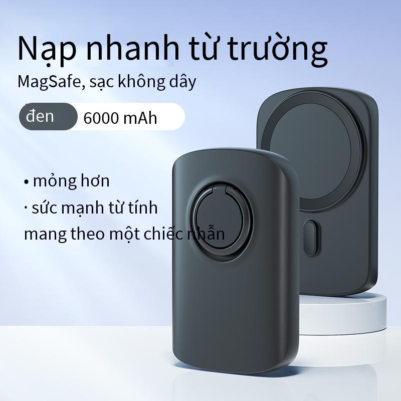 Giao hàng nhanh máy Letang mini hút nam châm sạc không dây kho báu sạc nhanh thích hợp cho nguồn di động Apple 14promax có giá đỡ