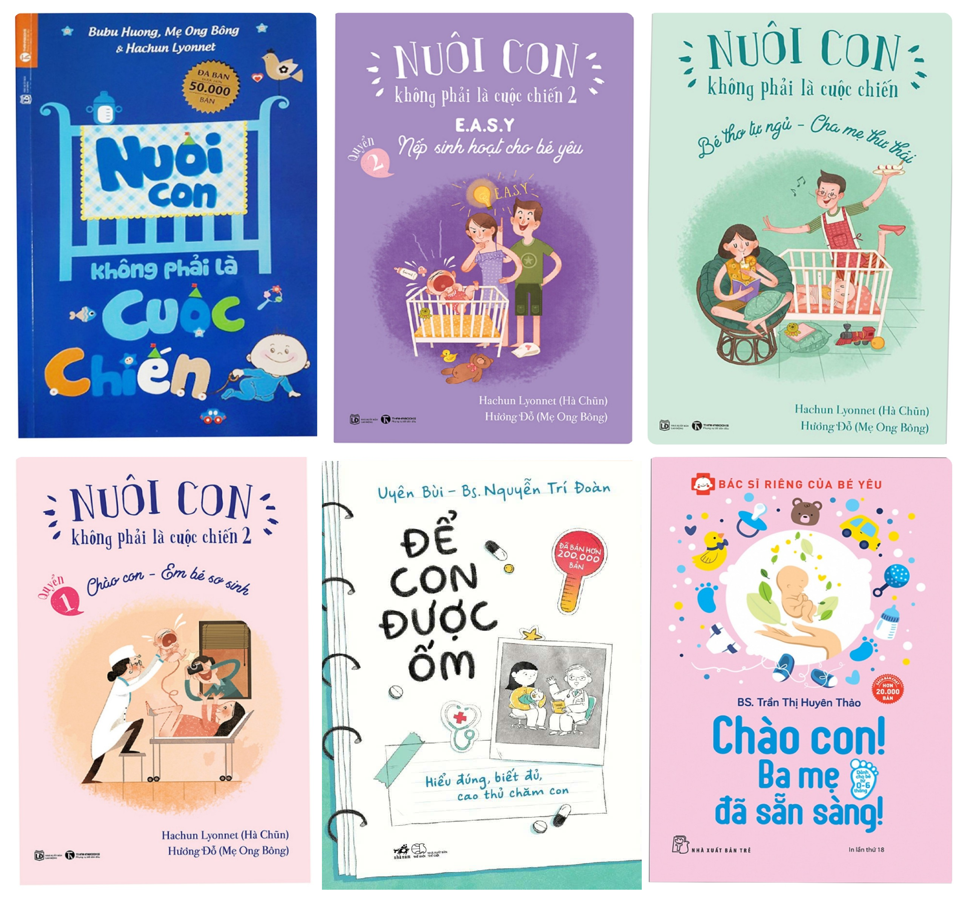 Combo Để Trở Thành Cha Mẹ Tốt  Bộ Nuôi Con Không Phải Cuộc Chiến Trọn bộ 4 cuốn – Tái bản 2020  Để Con Được Ốm  Bác Sĩ Riêng Của Bé Yêu – Chào Con Ba Mẹ Đã Sẵn Sàng Tái Bản  Poster Quy Tắc An Toàn Cho Bé