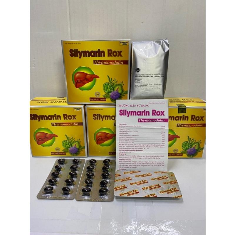 SILYMARIN Rox Thymodulin Giải Độc Gan, Hạ Men Gan - Hộp 100 Viên