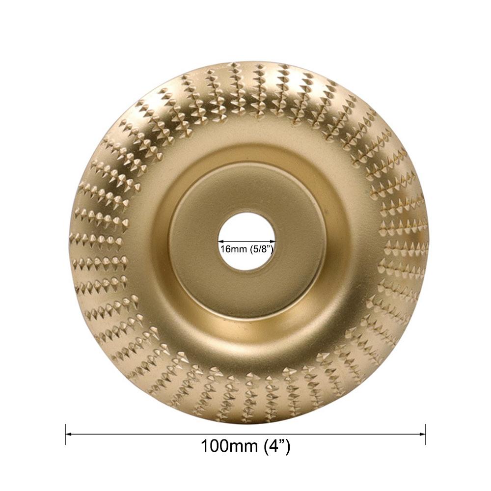 4 Inch Wood Carving Disc for Angle Grinder with 5/8-inch Arbor Wood Shaping Disc Angle Grinding Wheel Rotary Tool Wood Cutting Shaper