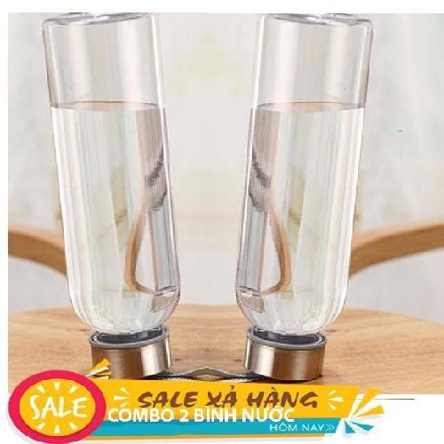 COMBO 2 Bình nước thủy tinh - Bình đựng nước có dây xách dung tích 500ml.