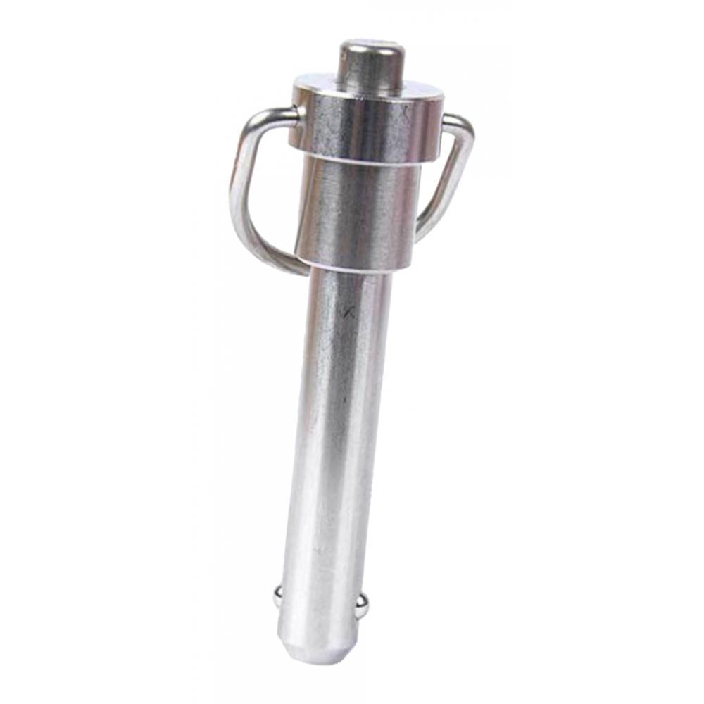 3 Pcs Stainless Steel Push Button Pin Quick-Release Pin Ring Handle Pins 6mm 50mm