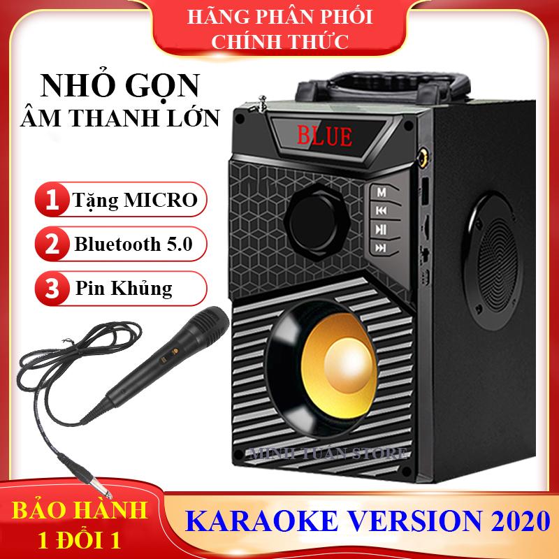 Loa Công Suất Lớn, Loa A300 Hozito Cao Cấp + TẶNG MIC HÁT, Loa Hat Karaoke Bluetooth Cầm Tay - Kèm Điều Kiển, Dây Sạc