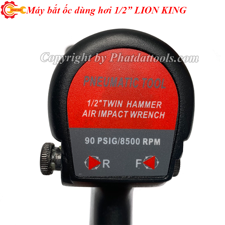 Máy siết mở bulong dùng hơi LION KING có khẩu - Hàng Đài Loan - Bảo hành 6 tháng