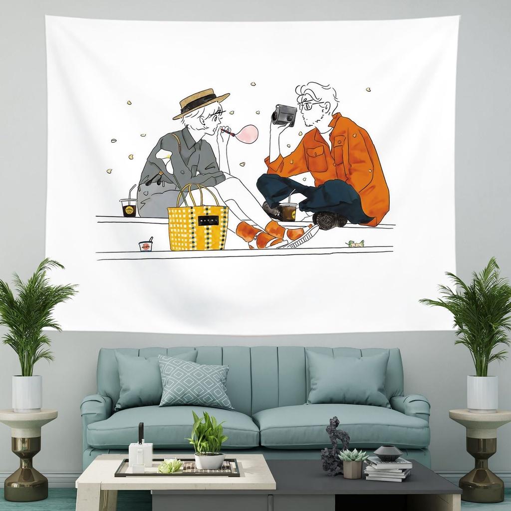 Thảm Treo Tường trang trí, Decor phòng ngủ, vải treo tường vintage