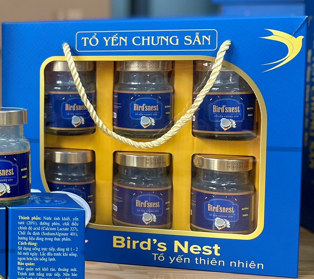 Hộp 6 hũ Yến chưng sẵn Master nest 20% Đường phèn  - Công ty Việt Cường nhân - 6 hũ 70ml