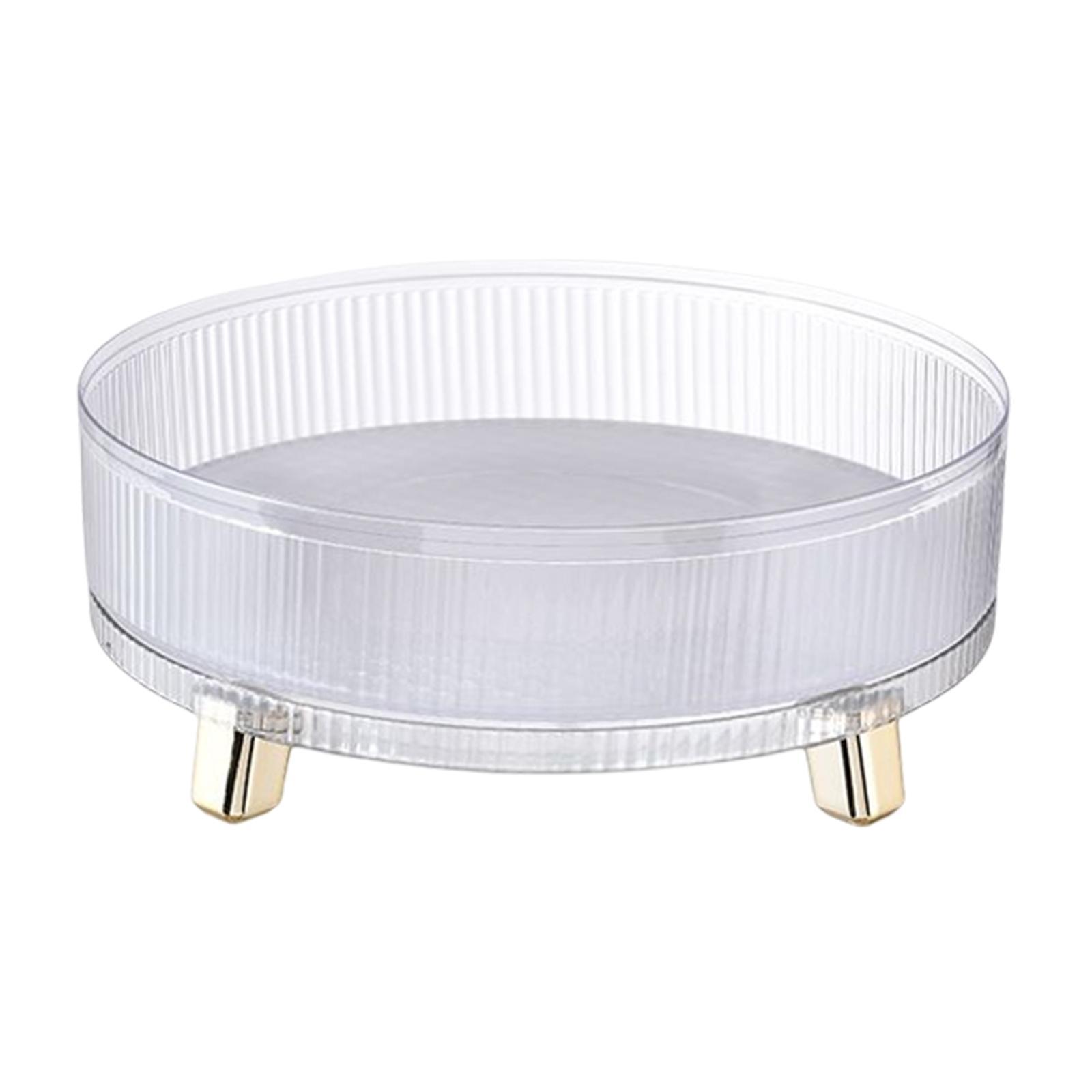 Perfume Display Tray Rotating Spice Holder Clear