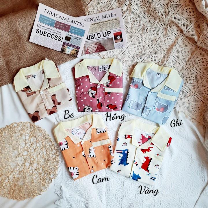 Đồ bộ cho bé pijama - đồ bộ bé trai và đồ bộ bé gái cộc tay xinh xắn QATE935