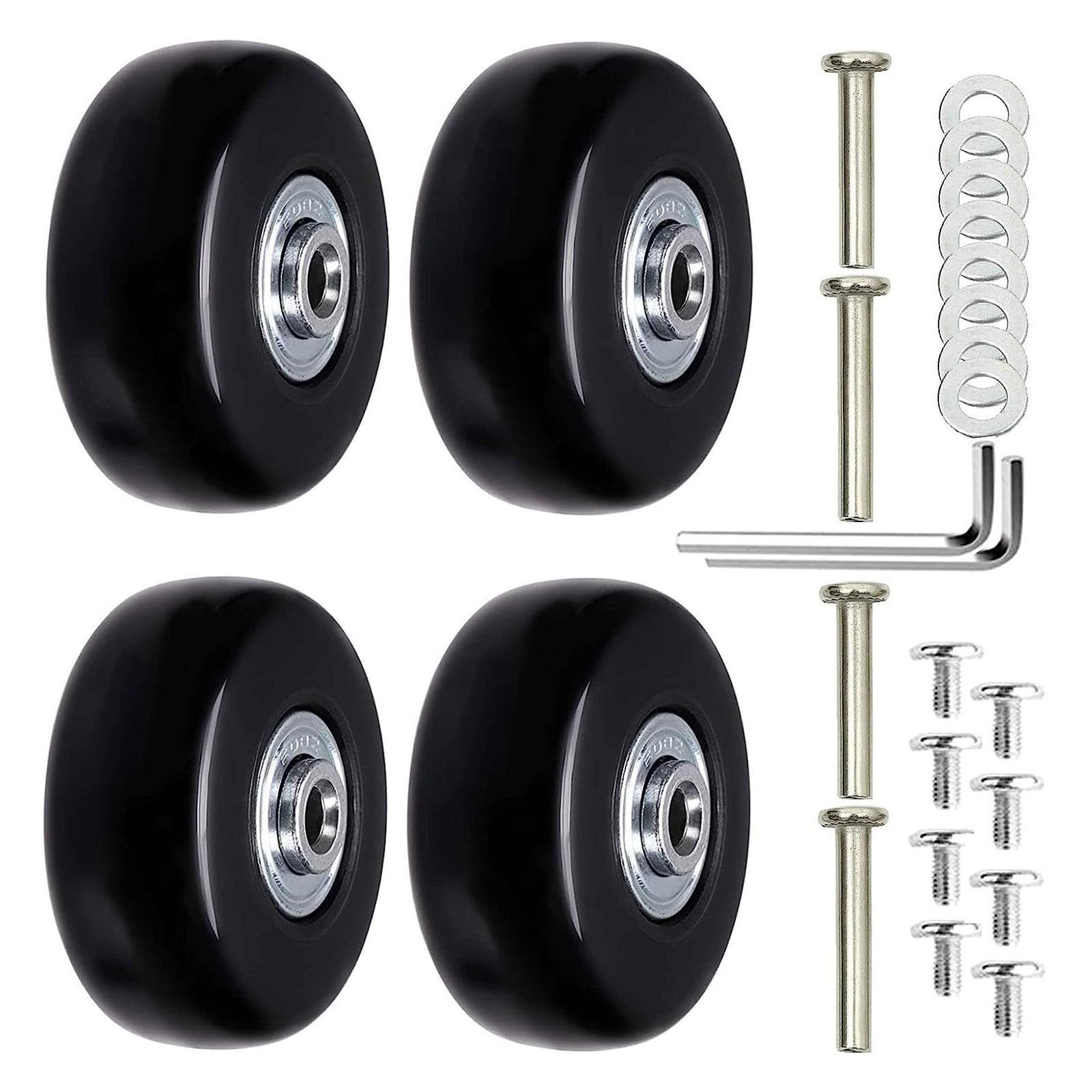 4 Pieces Travel Luggage Wheels Suitcase Casters for Suitcase Trolley Luggage