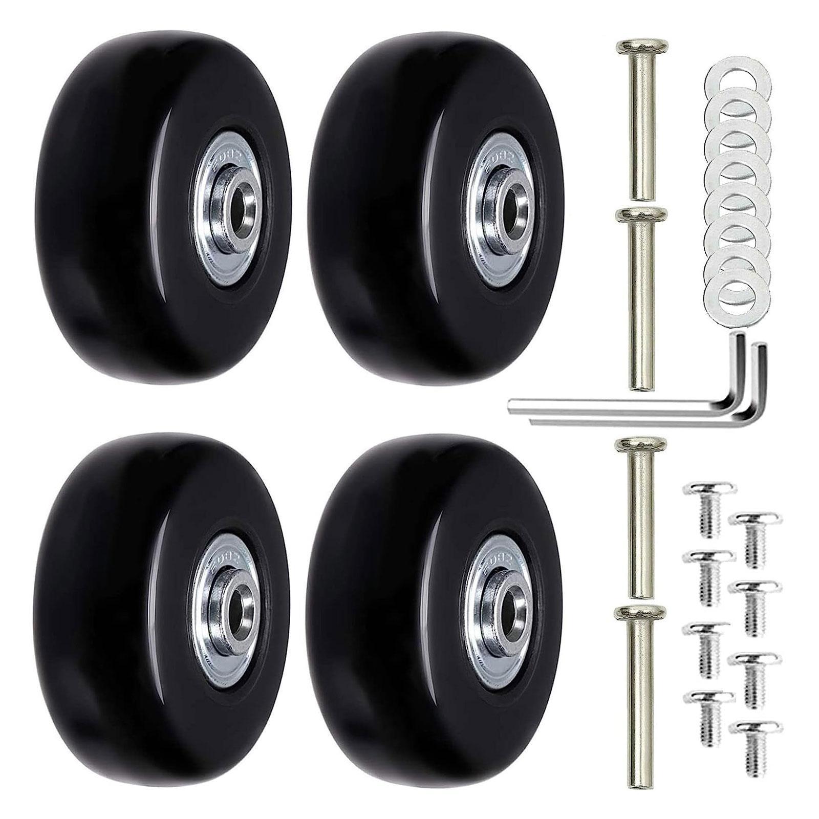 4 Pieces Travel Luggage Wheels Suitcase Casters for Suitcase Trolley Luggage